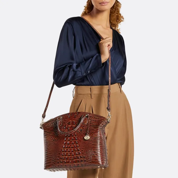 Women Brahmin Satchels Large Duxbury Satchel Twilight Blue Ombre Women Brahmin Satchels Large Duxbury Satchel Twilight Blue Ombre