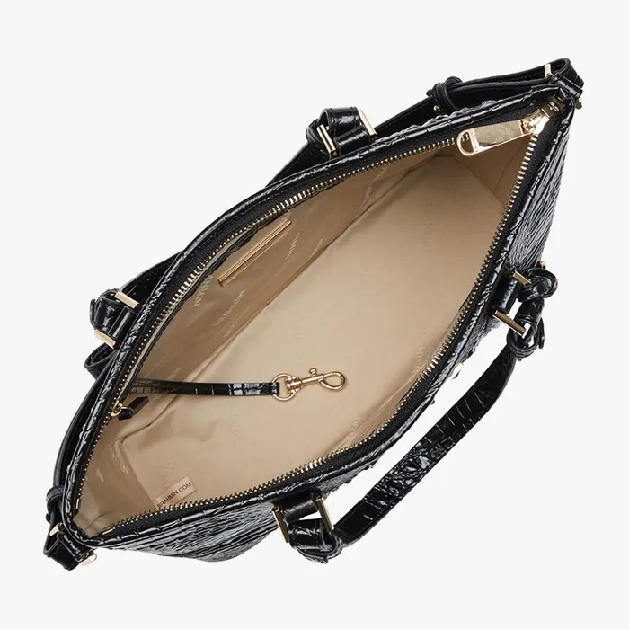 Women Brahmin Satchels Mini Asher Black Melbourne Women Brahmin Satchels Mini Asher Black Melbourne