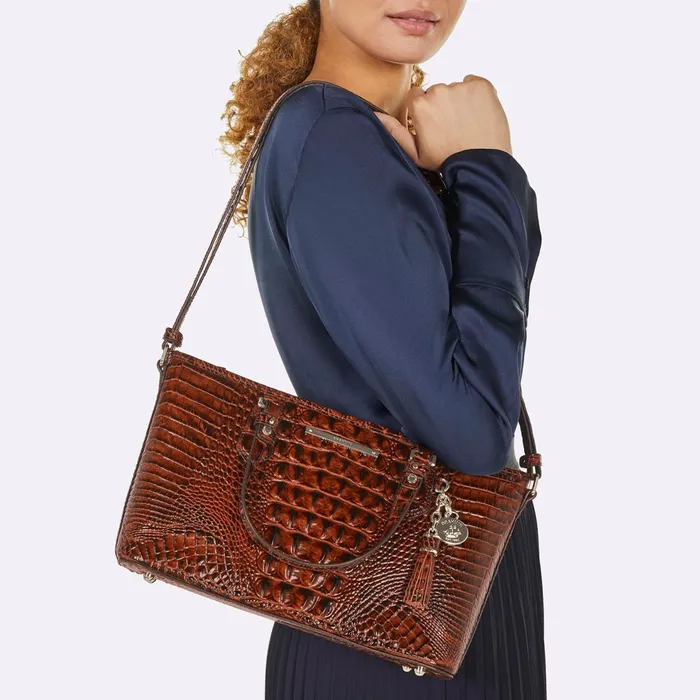 Women Brahmin Satchels Mini Asher Black Melbourne Women Brahmin Satchels Mini Asher Black Melbourne