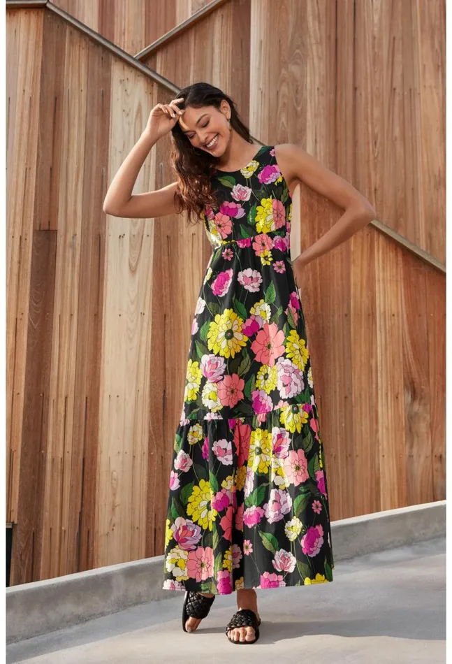 Women Cassia Maxi Dress Multi Johnny Was Dresses