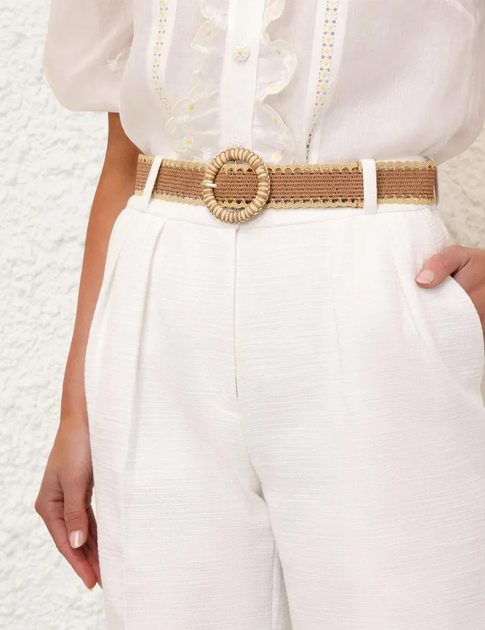Women Clothing Zimmermann Acacia Flare Pant Ivory