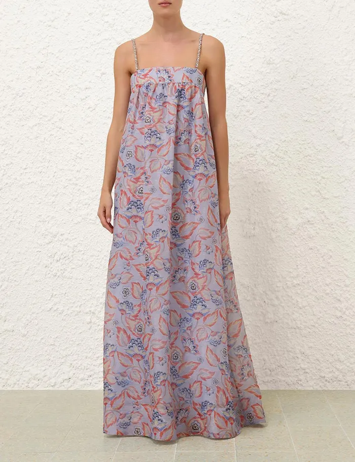 Women Clothing Zimmermann Eden Maxi Dress Sapphire Eden
