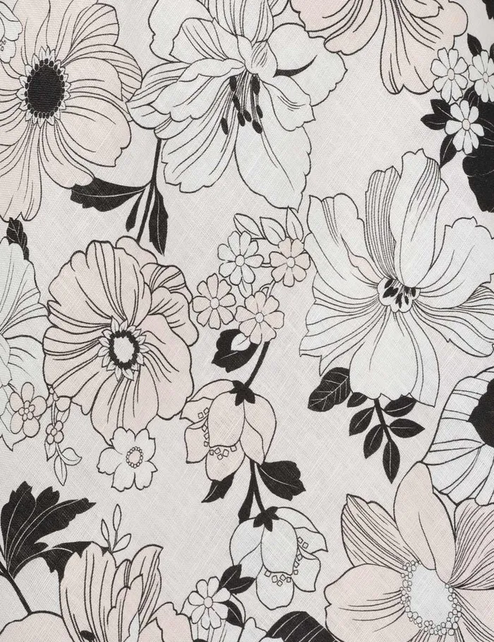 Women Clothing Zimmermann Pop Short Sleeve Shirt Ivoryblack Floral