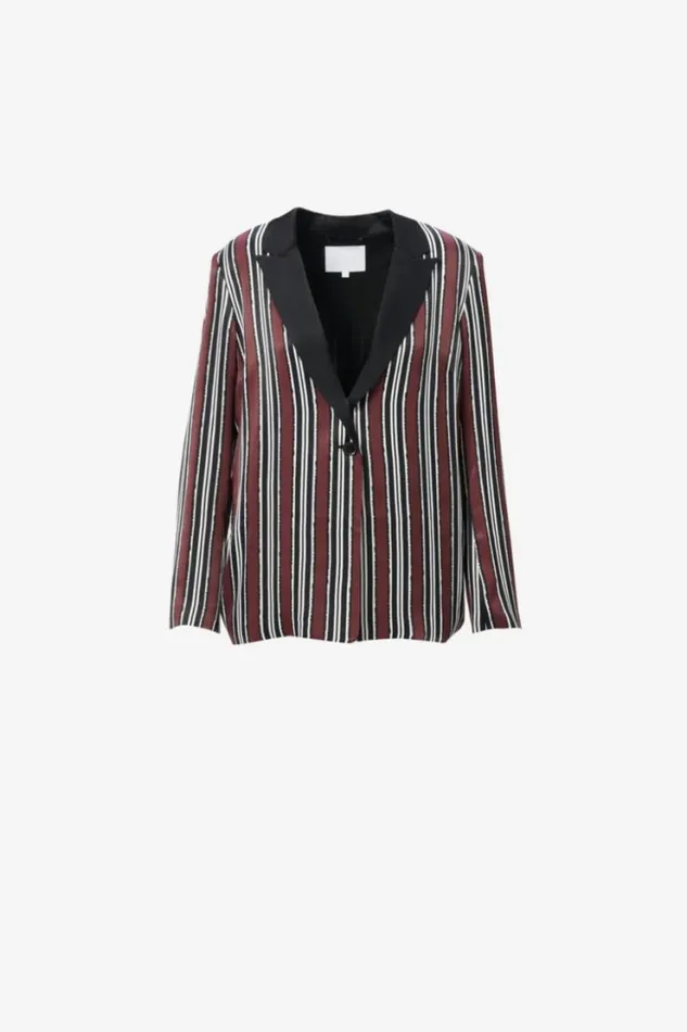 Women Coats and Jackets Lala Berlin Jacket Jella Viscose Shibori Stripe Women Coats and Jackets Lala Berlin Jacket Jella Viscose Shibori Stripe