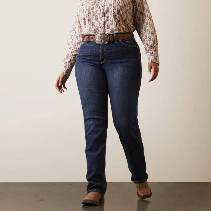 Women Denim Ariat REAL Perfect Rise Greta Straight Jean Midnight Women Denim Ariat REAL Perfect Rise Greta Straight Jean Midnight