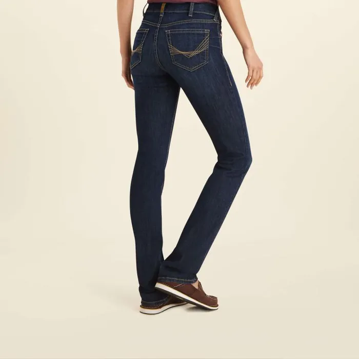 Women Denim Ariat REAL Perfect Rise Greta Straight Jean Midnight Women Denim Ariat REAL Perfect Rise Greta Straight Jean Midnight