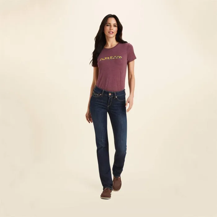 Women Denim Ariat REAL Perfect Rise Greta Straight Jean Midnight Women Denim Ariat REAL Perfect Rise Greta Straight Jean Midnight