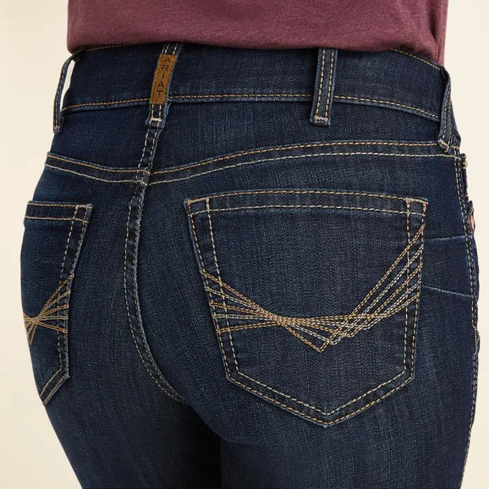 Women Denim Ariat REAL Perfect Rise Greta Straight Jean Midnight Women Denim Ariat REAL Perfect Rise Greta Straight Jean Midnight