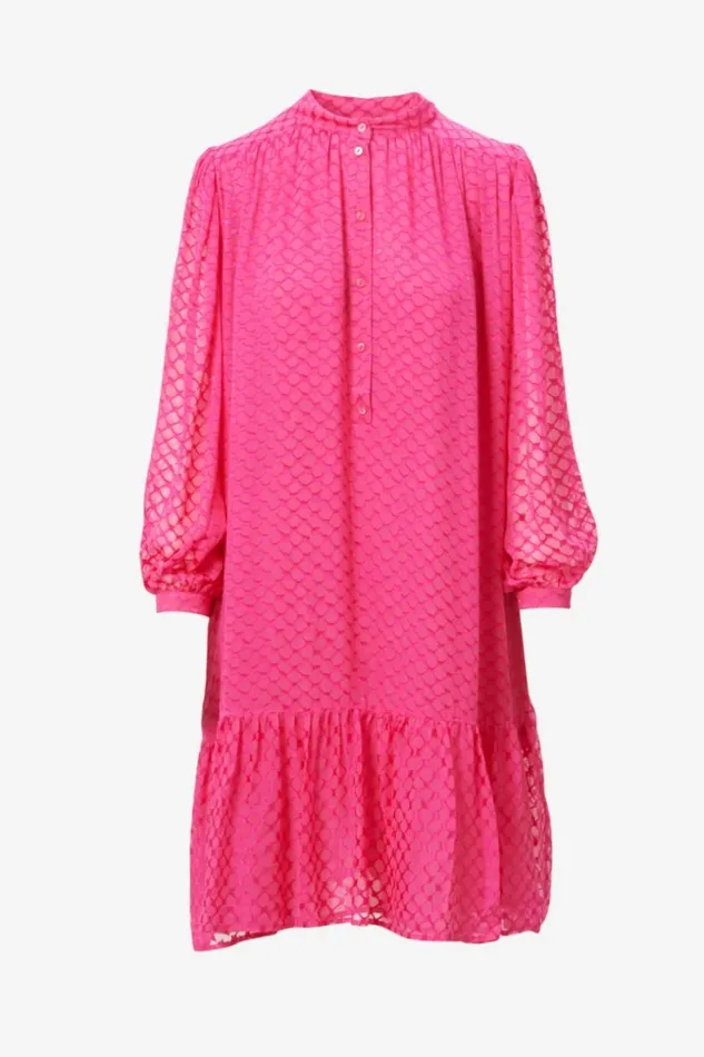 Women Dresses Lala Berlin Dress Day Viscosesilk Blend Polka Dot Dragonfruit Women Dresses Lala Berlin Dress Day Viscosesilk Blend Polka Dot Dragonfruit