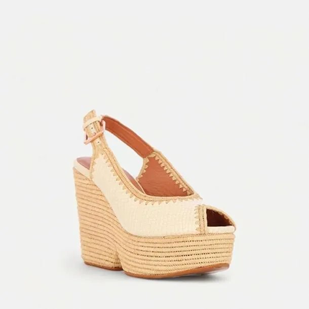 Women DYLAN White Python Effect Clergerie Wedges