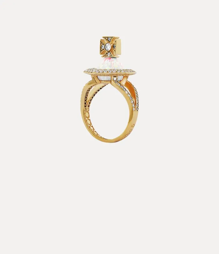 Women Eabha Ring Goldwhitesyntheticopalwhitecz Vivienne Westwood Classic Styles Women Eabha Ring Goldwhitesyntheticopalwhitecz Vivienne Westwood Classic Styles