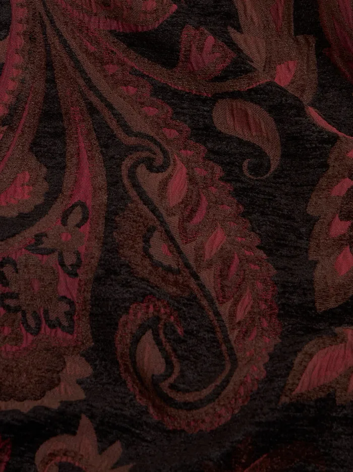 Women Etro Coats And Outerwear Jacquard Midi Coat Black Women Etro Coats And Outerwear Jacquard Midi Coat Black