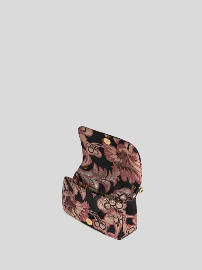 Women Etro Cross Body Bags Jacquard Mini Bond Bag Pink Women Etro Cross Body Bags Jacquard Mini Bond Bag Pink