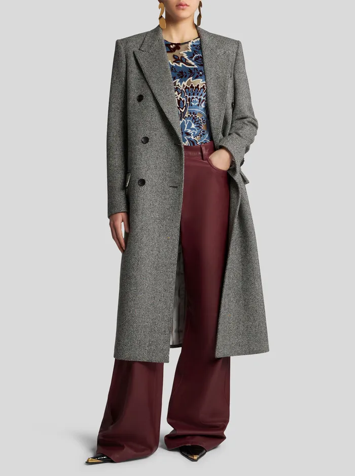 Women Etro Tops Tulle And Jacquard Velvet Top Light Blue Women Etro Tops Tulle And Jacquard Velvet Top Light Blue