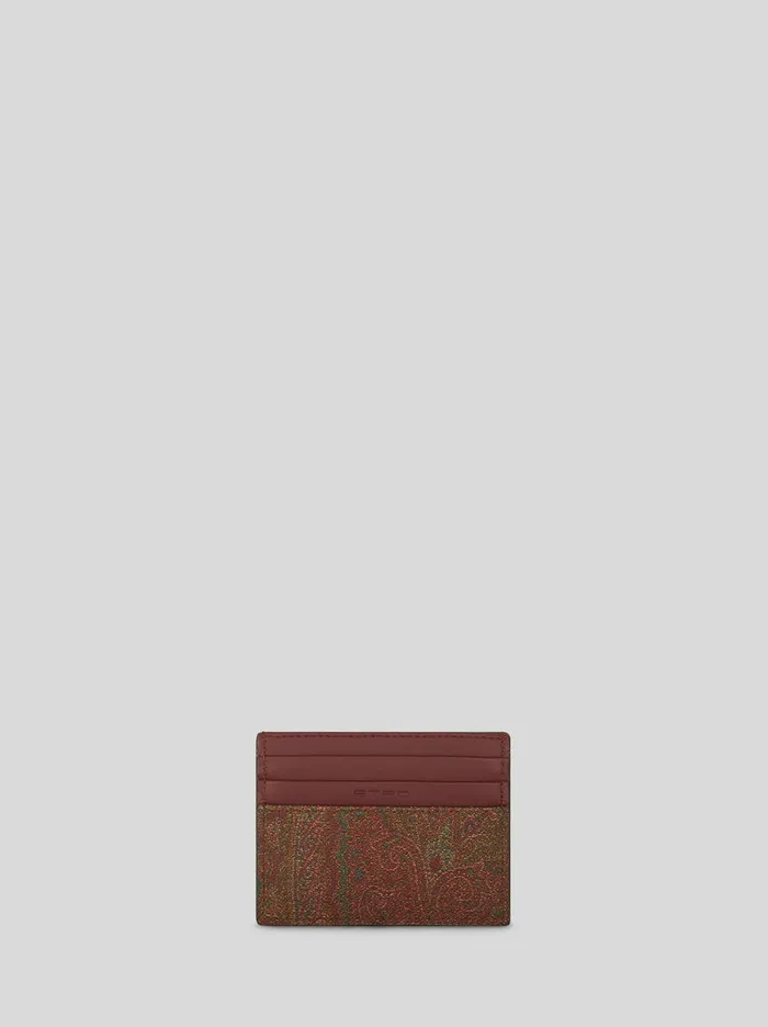 Women Etro Wallets And Credit Card Holder Paisley Card Holder Red Women Etro Wallets And Credit Card Holder Paisley Card Holder Red