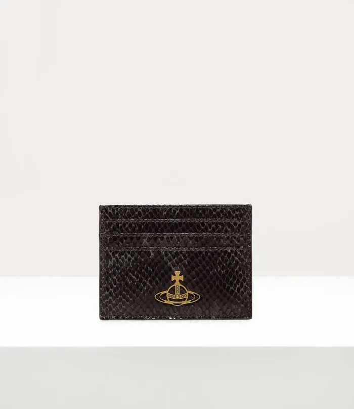 Women Flat Card Holder Black Vivienne Westwood Wallets And Purses