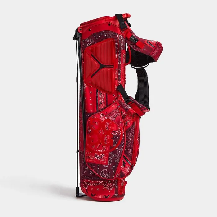 Women GFORE Red Bandana Lightweight Carry Golf Bags