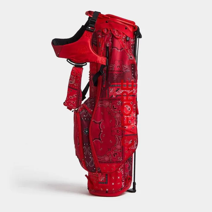 Women GFORE Red Bandana Lightweight Carry Golf Bags