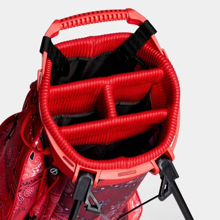 Women GFORE Red Bandana Lightweight Carry Golf Bags