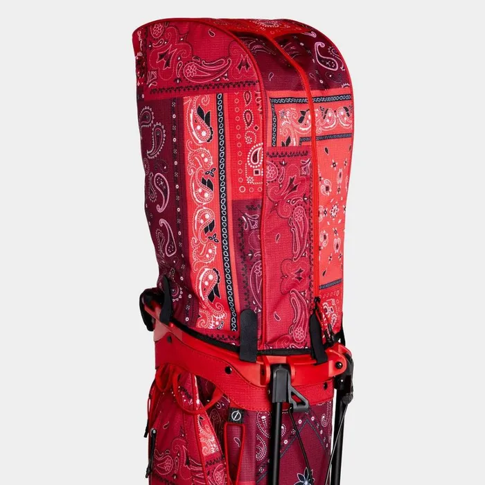 Women GFORE Red Bandana Lightweight Carry Golf Bags