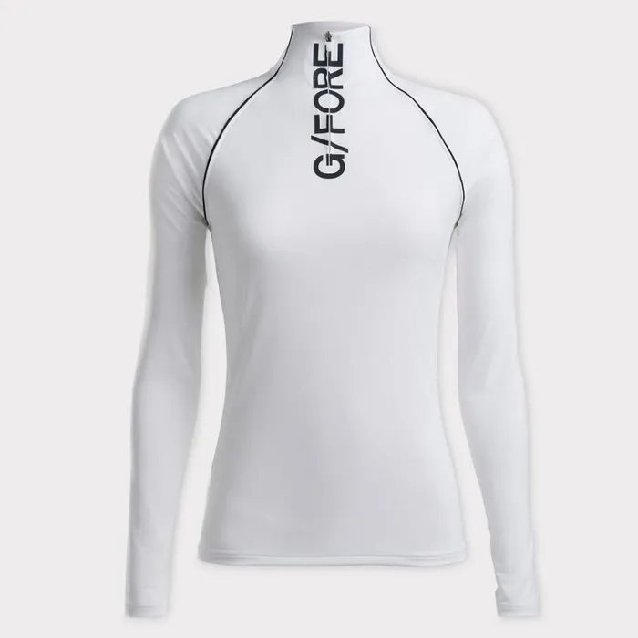 Women GFORE White Sun Shield Silky Tech Nylon Base Layer Mid Layers