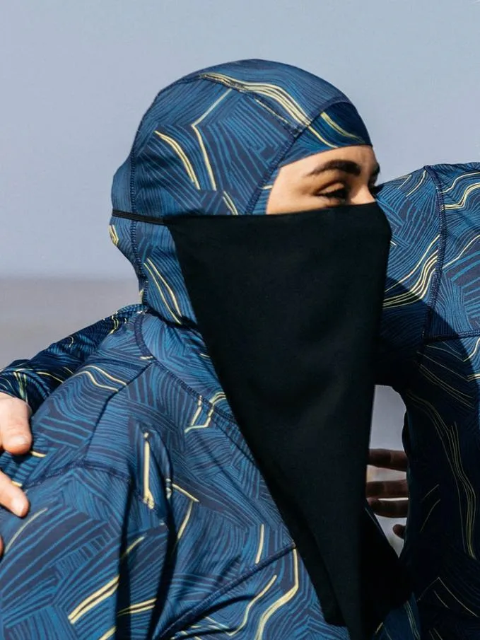 Women Into The Sea039 Hijab Geometric Print Finisterre Swimwear and Bikinis
