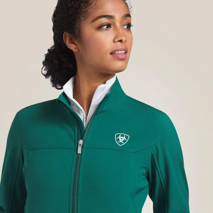 Women Jackets and Vests Ariat Classic Team Softshell MEXICO Jacket Verde Women Jackets and Vests Ariat Classic Team Softshell MEXICO Jacket Verde