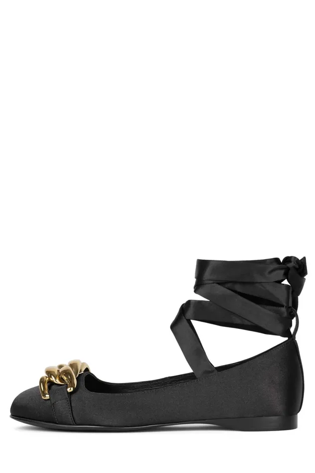 Women Jeffrey Campbell Ballet Flats ONEGIN Light Blue Satin