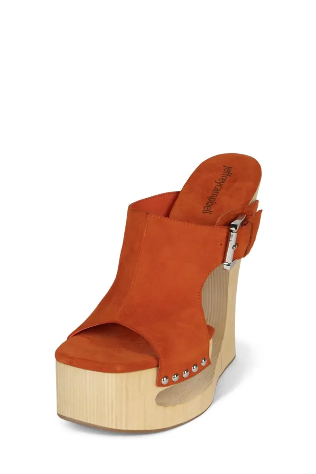 Women Jeffrey Campbell Sandal ETHEREAL Mustard Suede