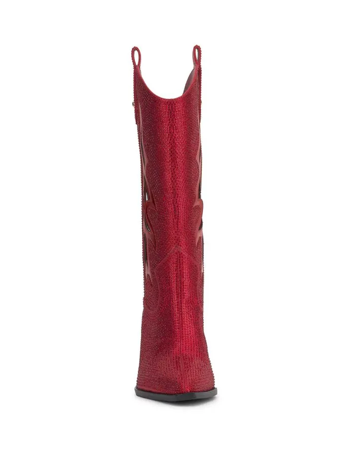 Women Jessica Simpson Boots and Booties Ginika Western Boot In Red Muse