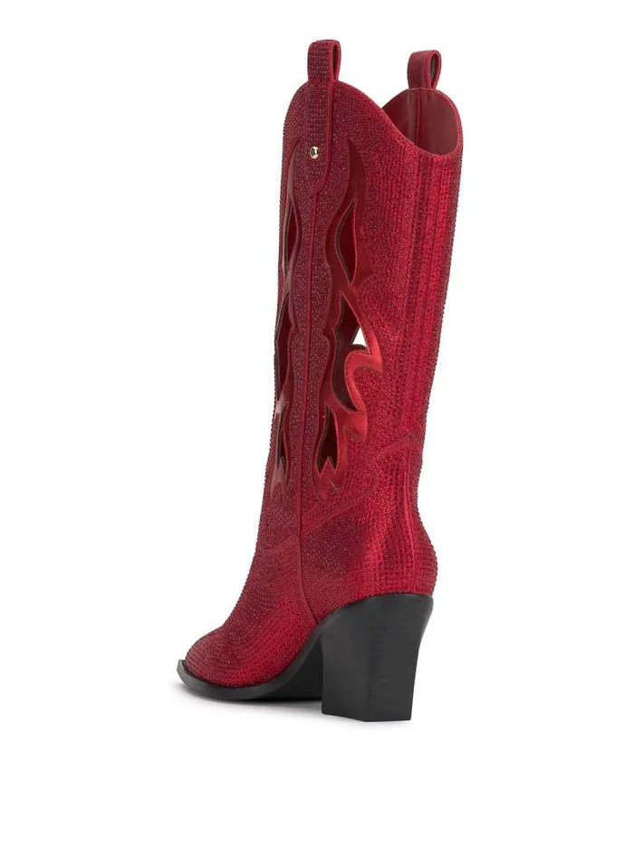 Women Jessica Simpson Boots and Booties Ginika Western Boot In Red Muse