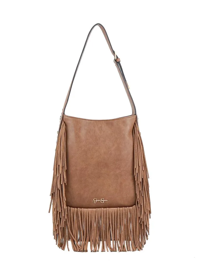 Women Jessica Simpson Crossbody Calypso Hobo In Almond Brown