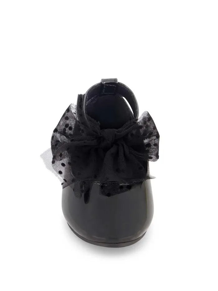 Women Jessica Simpson Kids Toddler Amy Tulle Ballet Flat In Black