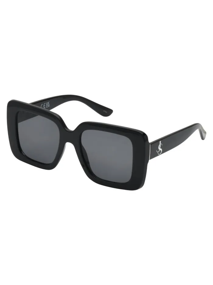 Women Jessica Simpson Sunglasses Fashionable Square Sunglasses In Black
