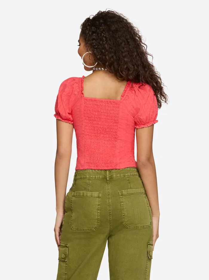Women Jessica Simpson Tops and Tees Addy Bustier Top In Rose Of Sharon