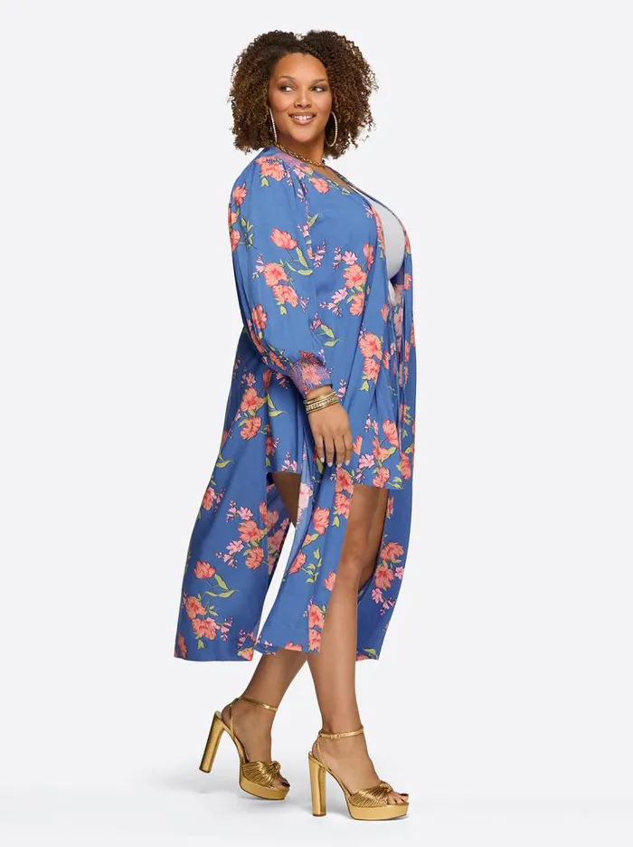 Women Jessica Simpson Tops and Tees Amalia Kimono In Happy Floret