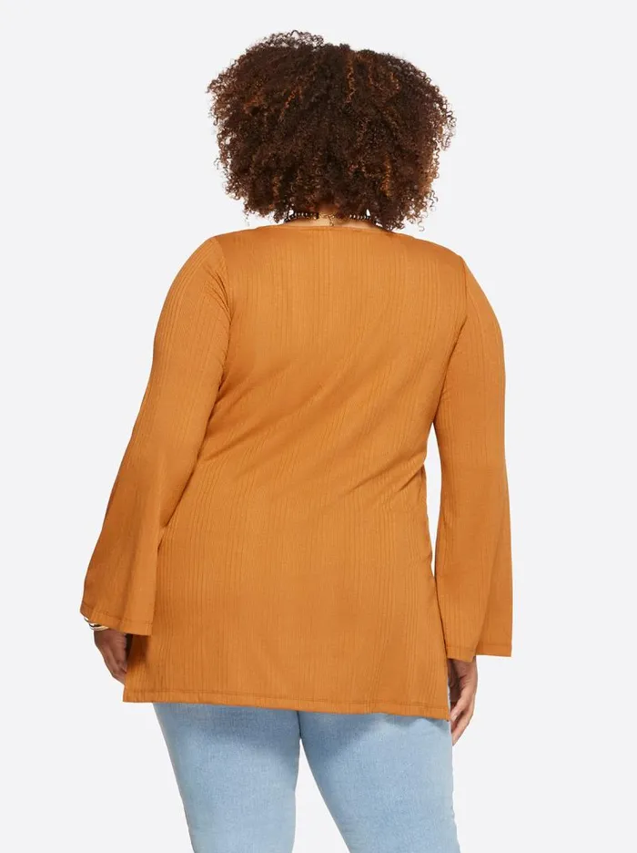 Women Jessica Simpson Tops and Tees Jasleen Top In Glazed Ginger