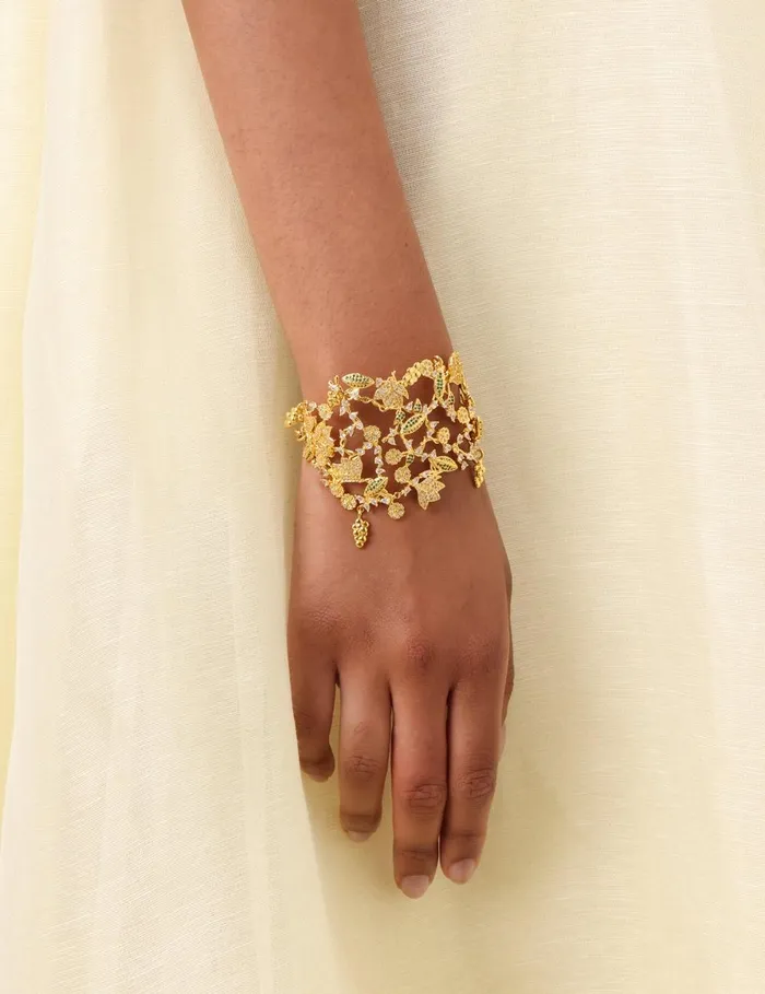 Women Jewellery Zimmermann Bloom Bracelet Goldgreen