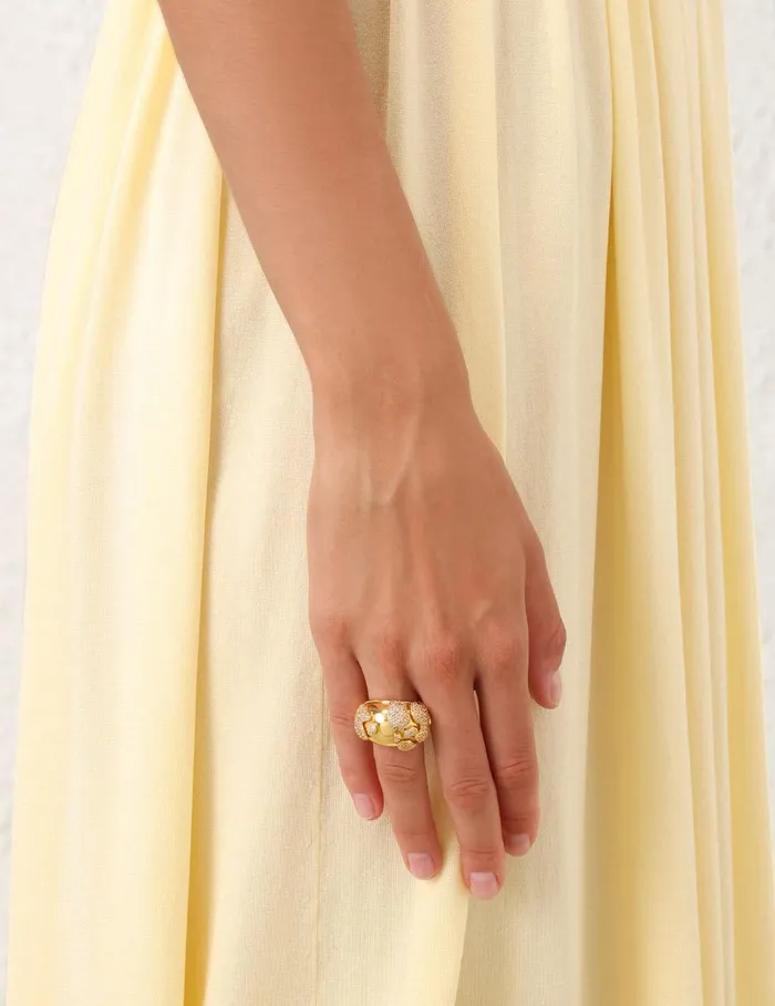 Women Jewellery Zimmermann Midnight Ring Gold