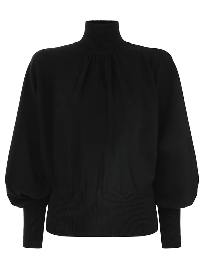 Women Knitwear Zimmermann Batwing Sweater Black