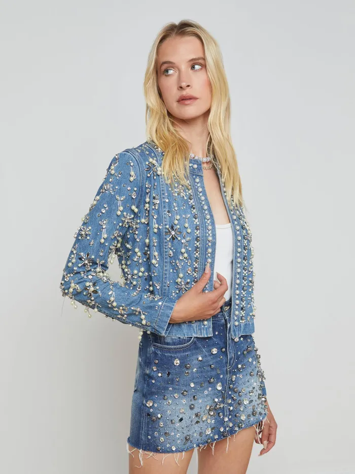 Women L039Agence Blazers and Jackets New Belvie Pearl Jacket Provo