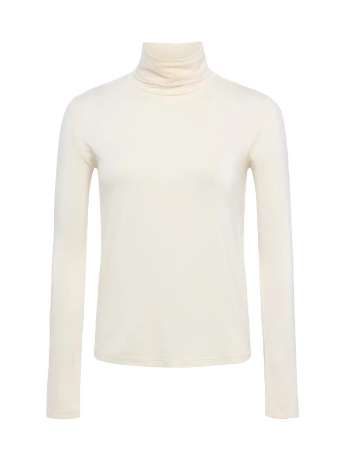 Women L039Agence Blouses and Tops Lani Turtleneck Vintage White Women L039Agence Blouses and Tops Lani Turtleneck Vintage White