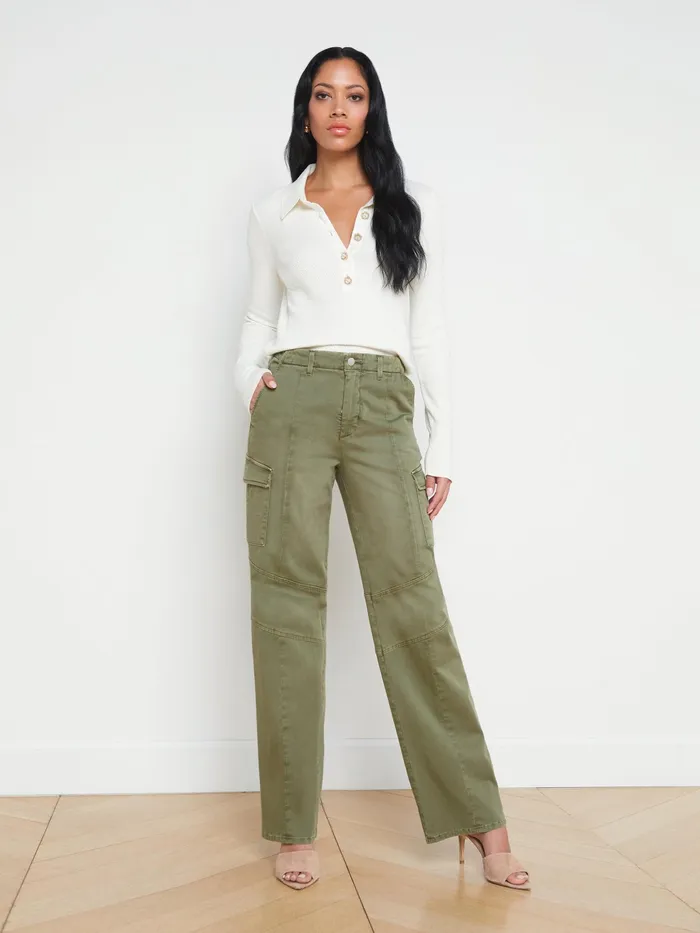 Women L039Agence Blouses and Tops Sterling Sweater Ivoryjewel Button Women L039Agence Blouses and Tops Sterling Sweater Ivoryjewel Button