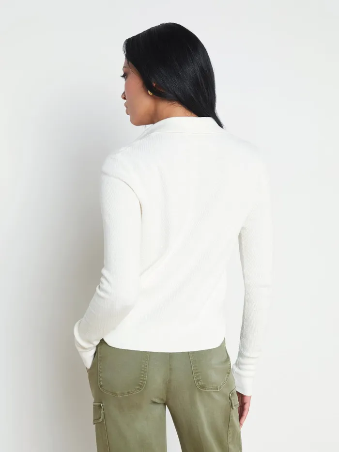 Women L039Agence Blouses and Tops Sterling Sweater Ivoryjewel Button Women L039Agence Blouses and Tops Sterling Sweater Ivoryjewel Button