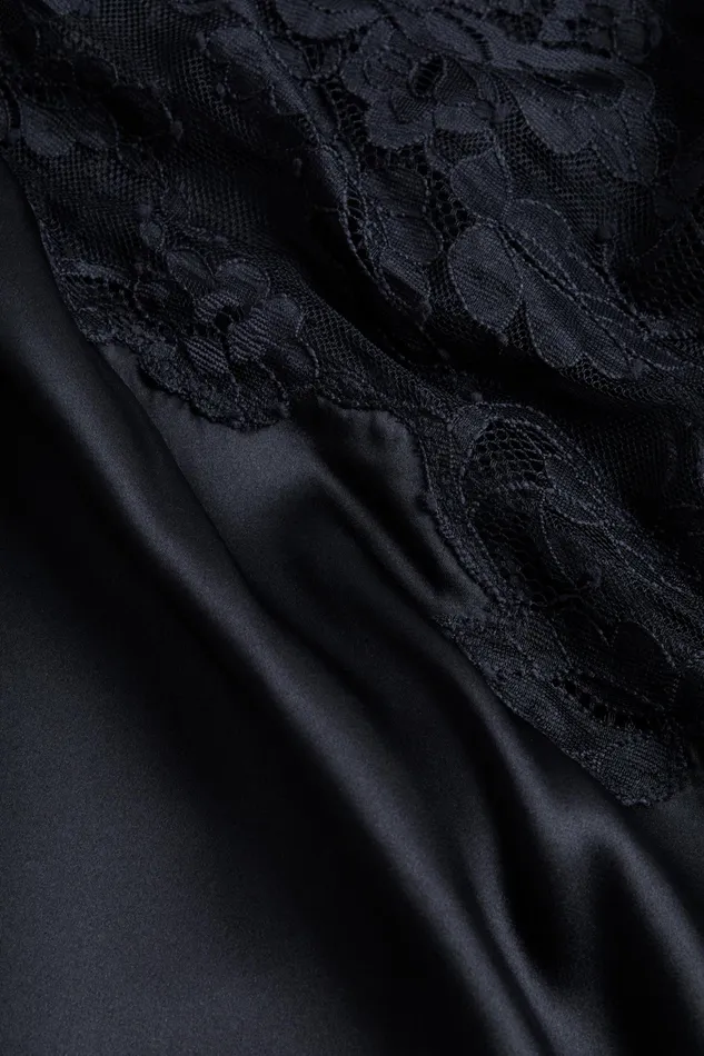 Women L039Agence Dresses and Jumpsuits Diya Silk Lace Dress Black