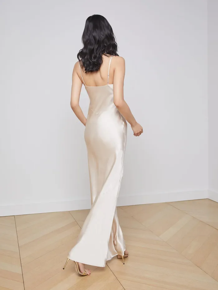 Women L039Agence Dresses and Jumpsuits Serita Silk Slip Dress Champagne