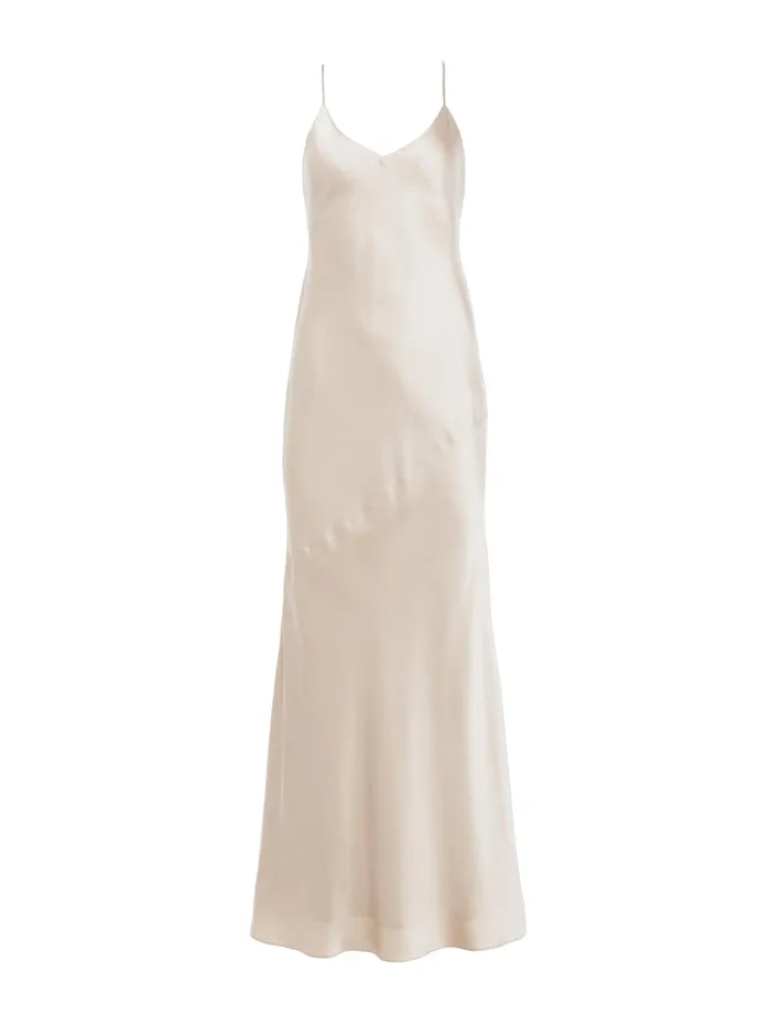 Women L039Agence Dresses and Jumpsuits Serita Silk Slip Dress Champagne