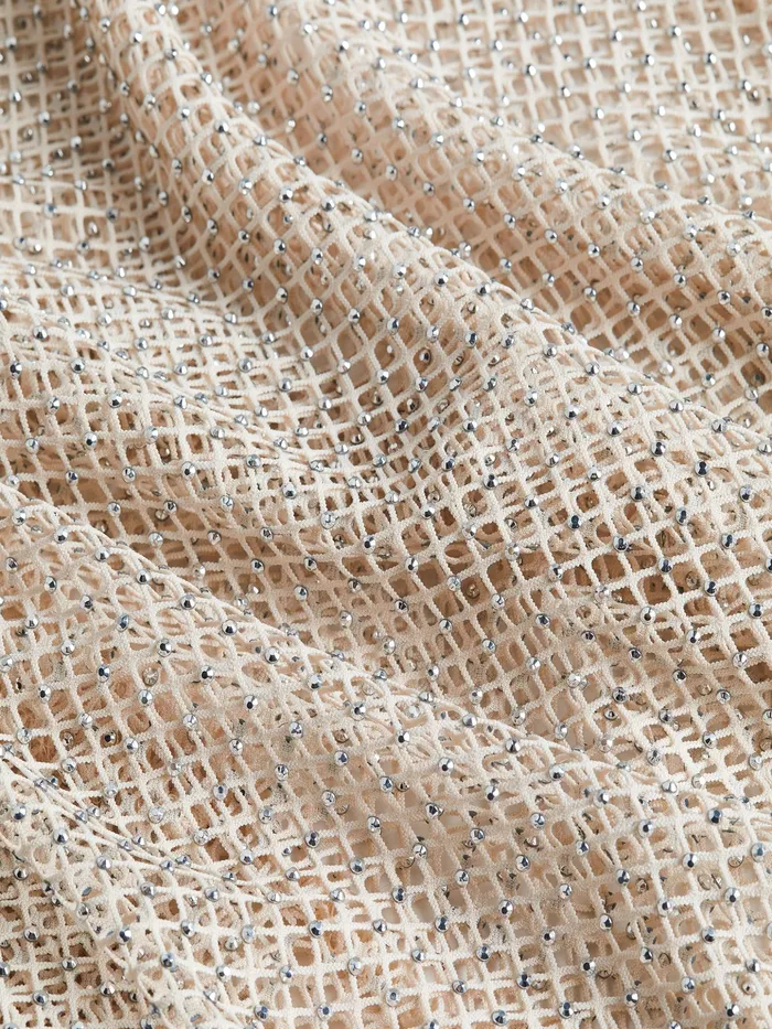 Women L039Agence Swim Cover Ups Angela Mesh CoverUp Dress Champagne Women L039Agence Swim Cover Ups Angela Mesh CoverUp Dress Champagne