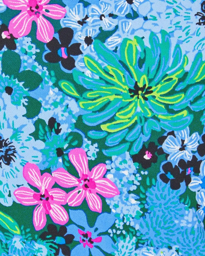 Women Lilly Pulitzer Tops UPF 50 Luxletic Frida Polo Multi Soiree All Day