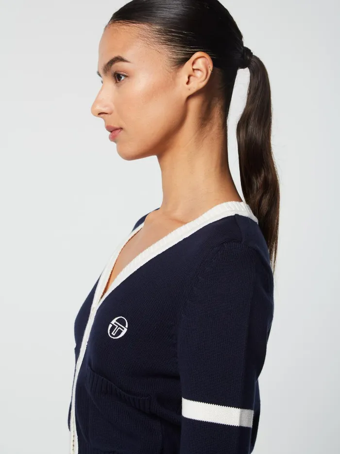 Women Loungewear Sergio Tacchini Lucia Knit Cardigan Maritime Blue